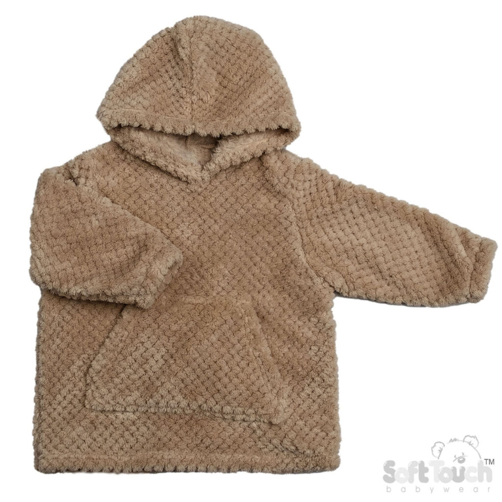 Teddy baby waffle hoodie oodie