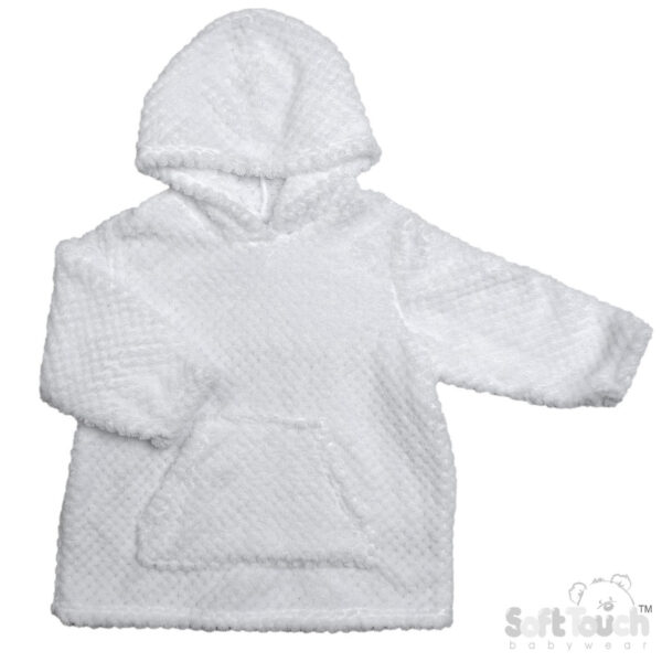 white baby waffle hoodie oodie